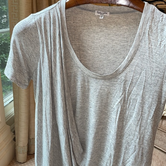 Splendid scoop neck draped t-shirt - Picture 3 of 5